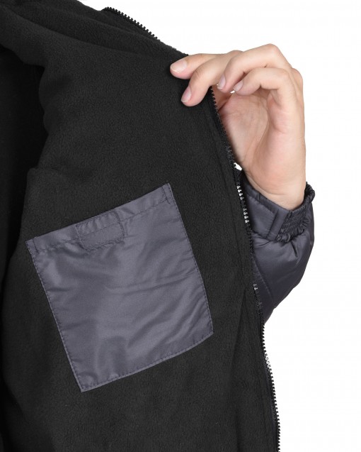 Куртка СИРИУС-ПРАГА-ЛЮКС зимняя, мужская: тёмно-серый баклажан