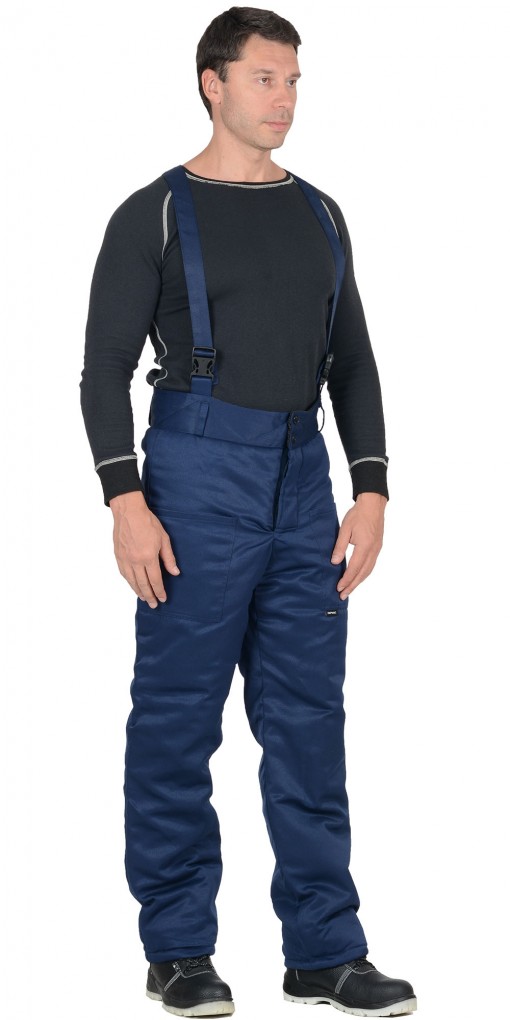 Брюки зимние универсальные (смесовая) тёмно-синие