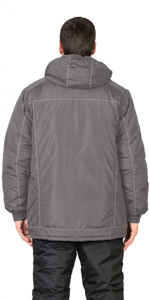 Куртка СИРИУС-АЛЕКС зимняя, мужская: темно-серая с СОК