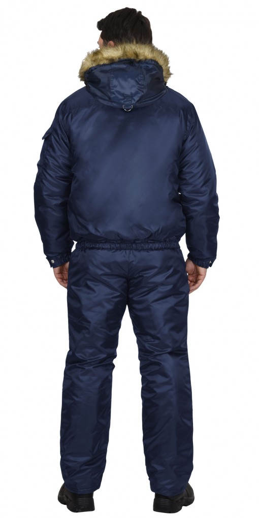 Куртка СИРИУС-АЛЯСКА зимняя, мужская: укороченная темно-синяя