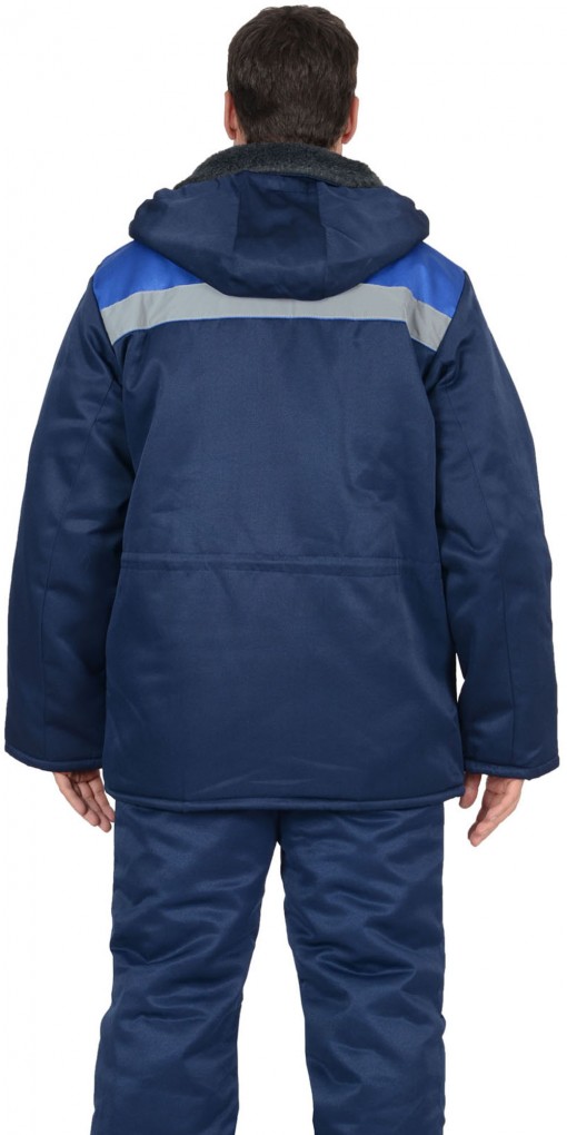 Куртка СИРИУС-БРИГАДИР зимняя, мужская: синий с васильковым с СОП