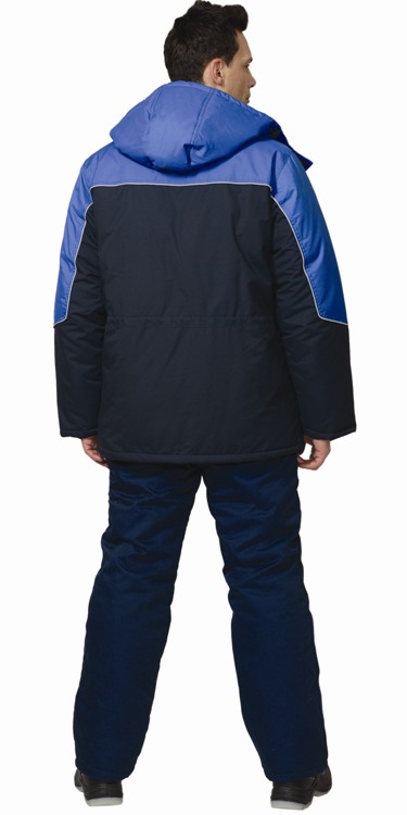 Куртка СИРИУС-ВЕГА зимняя, мужская: синяя с васильковым с СОК