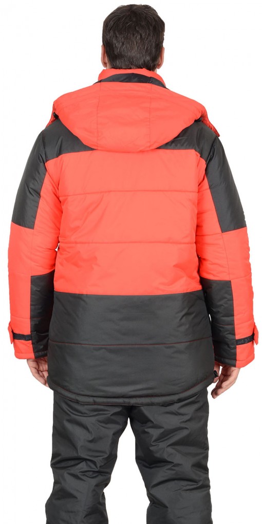 Куртка СИРИУС-ЕВРОПА зимняя, мужская: красная с чёрным