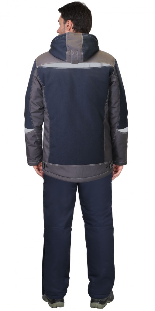 Куртка СИРИУС-ОЗОН зимняя, мужская: синяя с серым и СОП