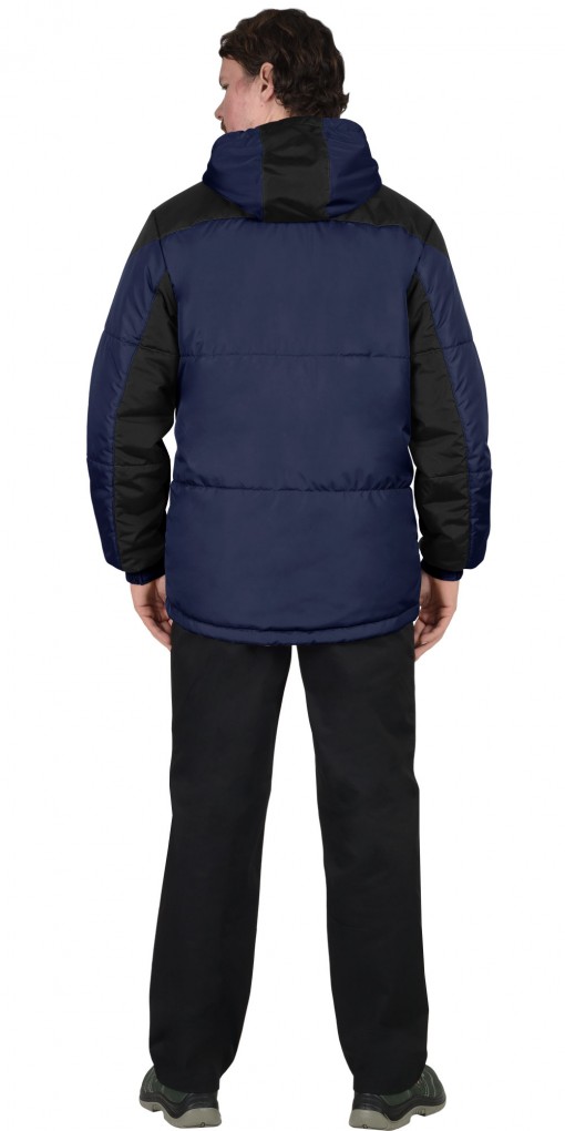 Куртка СИРИУС-СПРИНТЕР зимняя, мужская: темно-синяя с черным