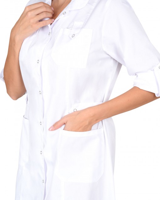 Халат СИРИУС-ГЛЭМ женский белый