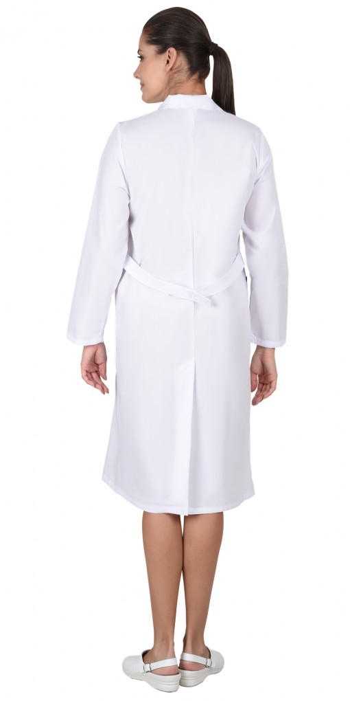 Халат СИРИУС-ЛИЗА женский белый с салатовым