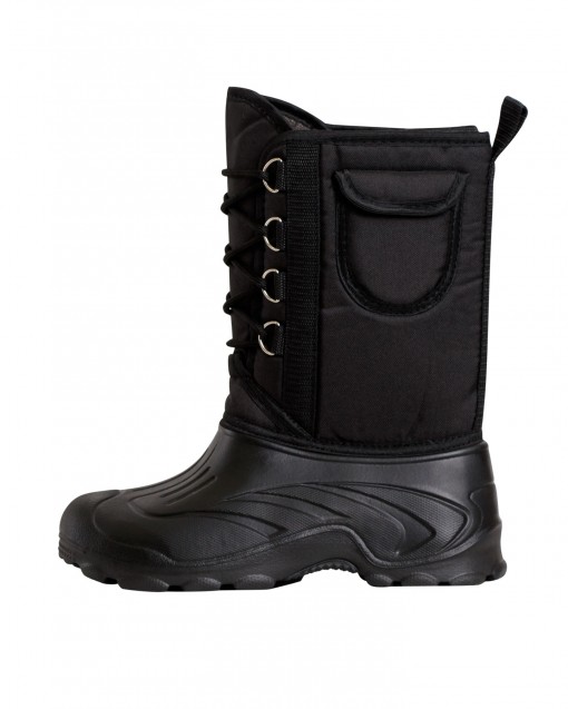 Сапоги ЭВА мужские (Д-014 ч) на шнуровке с чулком (-40С), черные