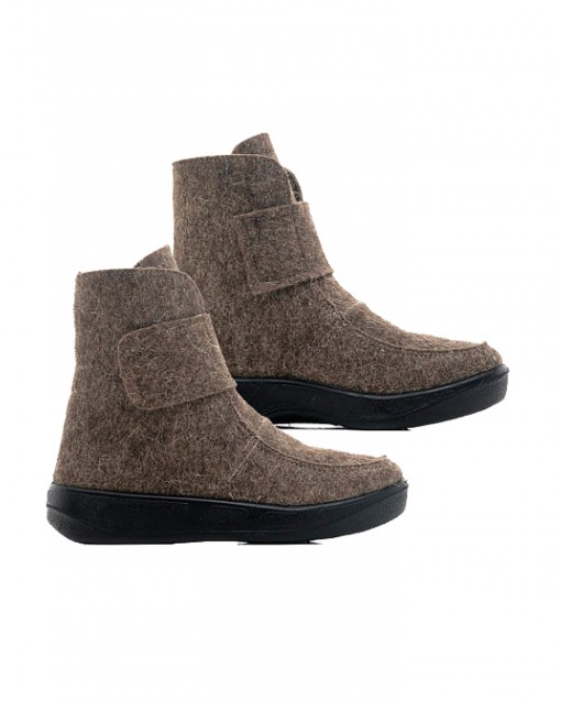 Валенки ботинки на липучке, подошва ПУ