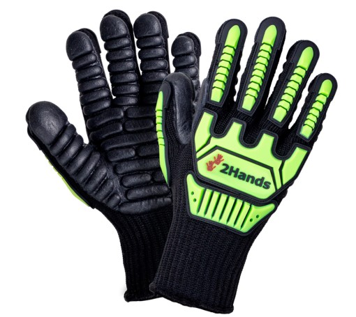 Перчатки виброзащитные и защитой от удара 2Hands 5301