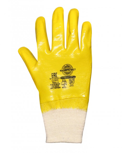 Перчатки нитриловые SAFEPROTECT НИТРИЛ-ЛАЙТ-SР РП полный облив