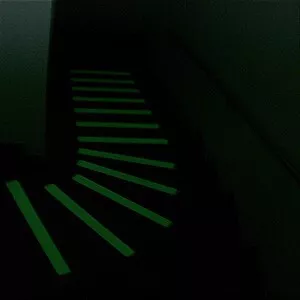 Лента противоскользящая 50 мм х 6 м белая фотолюминисцентная