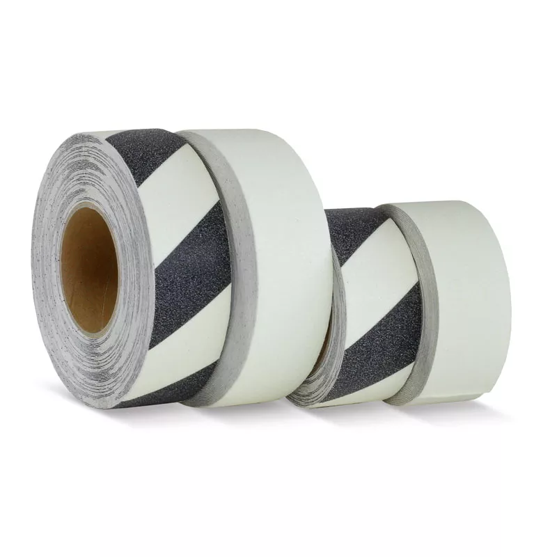 Лента противоскользящая 50 мм х 6 м белая фотолюминисцентная