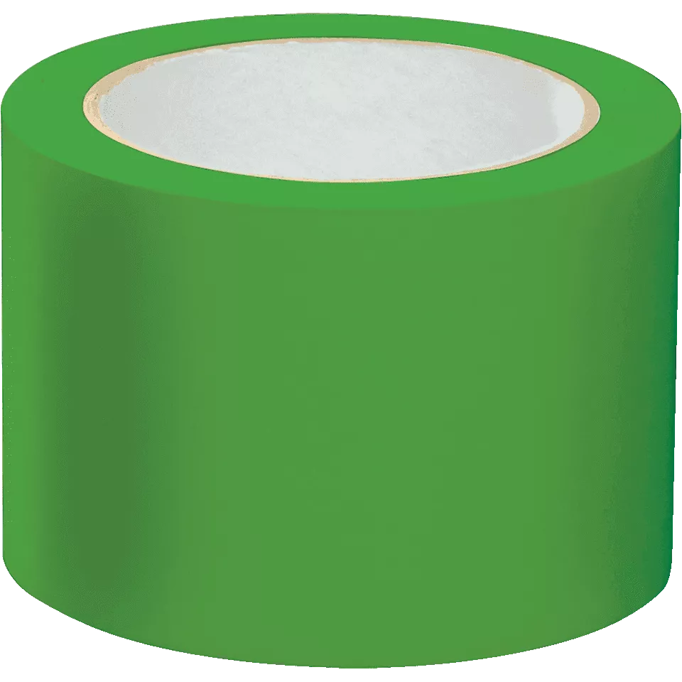 Лента ПВХ для разметки и маркировки 50 мм х 33 м зеленая 150 мкр