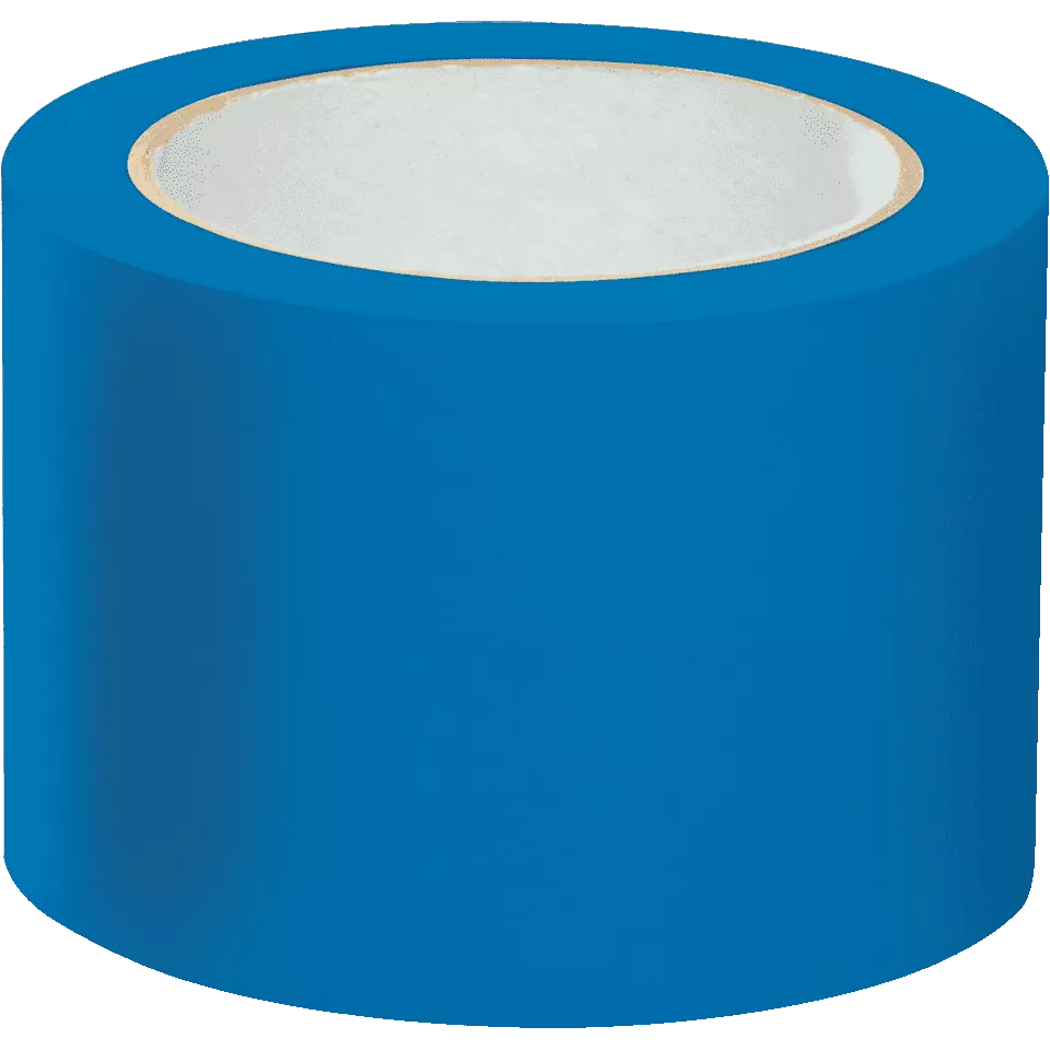 Лента ПВХ для разметки и маркировки 50 мм х 33 м синяя 150 мкр