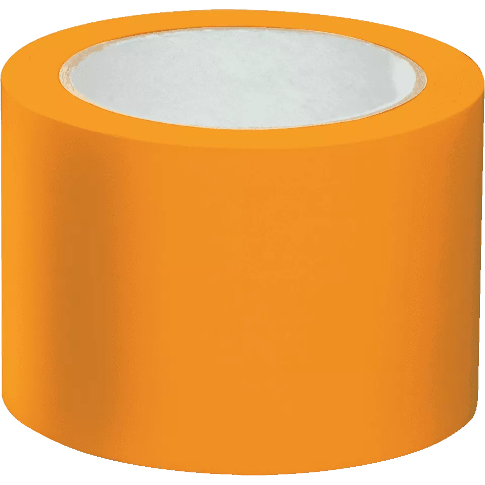 Лента ПВХ для разметки и маркировки 50 мм х 33 м оранжевая 150 мкр