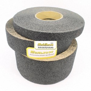 Лента противоскользящая для общественных мест с высокой проходимостью 50 мм х 18,3 м черная грубое зерно