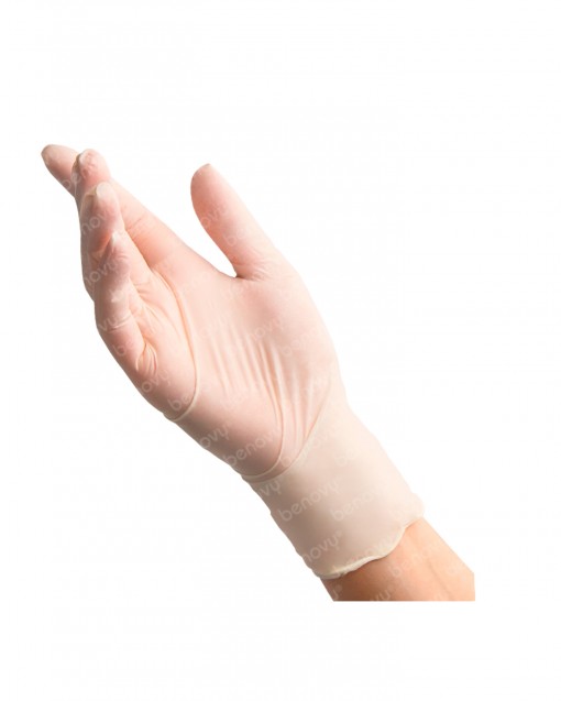 Перчатки латексные Benovy смотровые неопудренные текстурированные