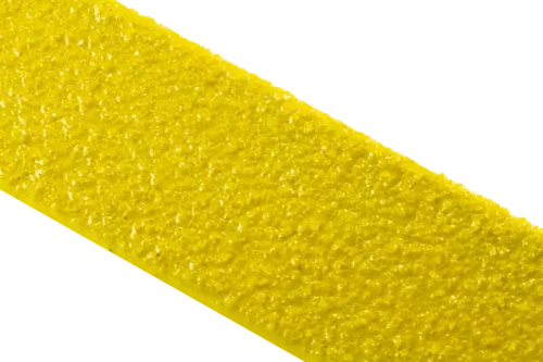 Профиль стеклопластиковый 1000x70x30х4,2 мм для краев ступеней зерно 12 Grit желтый