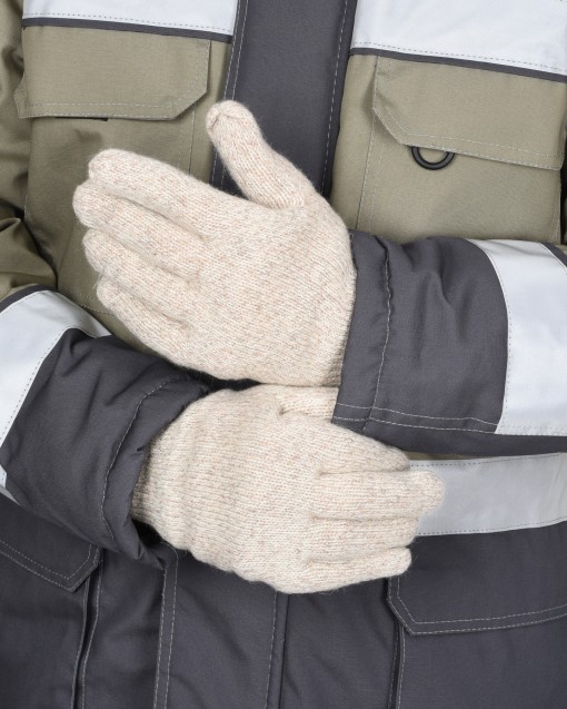 Перчатки утепленные шерстяные  Юкагиры Safeprotect с утеплителем ТИНСУЛЕЙТ
