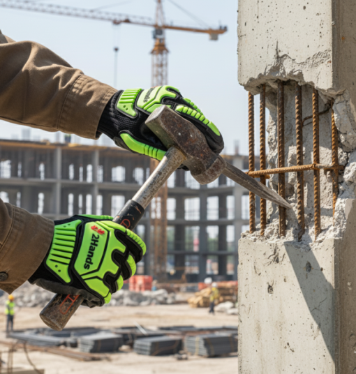 Перчатки виброзащитные и защитой от удара 2Hands 5301