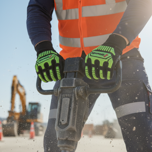 Перчатки виброзащитные и защитой от удара 2Hands 5301