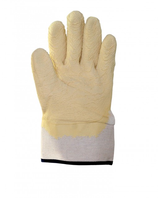 Перчатки латексные SAFEPROTECT Сандмен КЧ частичный облив