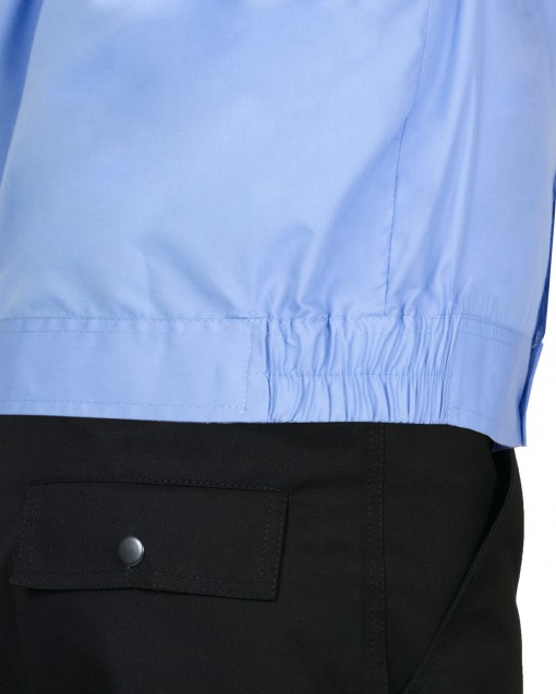 Рубашка охранника короткий рукав голубая с темно-синим