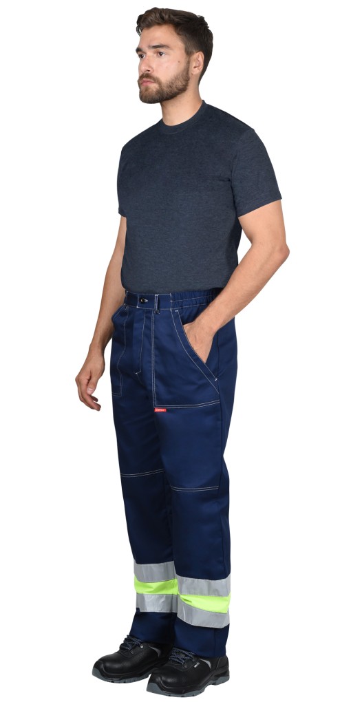 Футболка меланж серо-синий