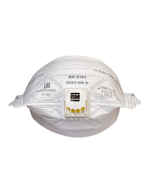 Респиратор BM-9163 NR D FFP3 складной с клапаном