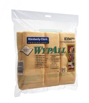 Протирочные салфетки микрофибра Kimberly-Clark 8394 WYPALL* желтые
