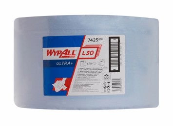 Протирочный материал Kimberly-Clark 7425 WYPALL* L30 ULTRA+ большой рулон, голубой