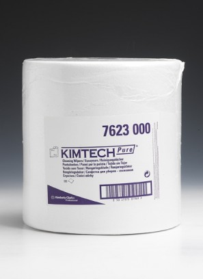 Протирочный материал Kimberly-Clark 7623 KIMTECH PURE для чистых помещений большой рулон, белый