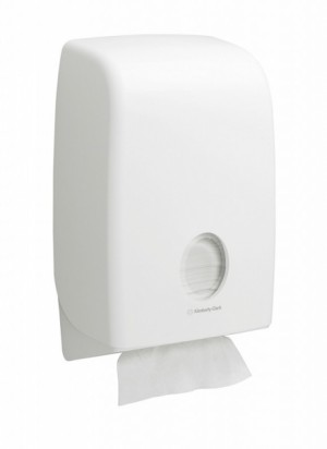 Диспенсер настенный AQUARIUS Kimberly-Clark 6945 для бумажных полотенец в пачках, белый