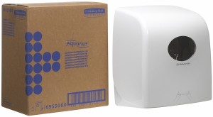 Диспенсер настенный Aquarius Slimroll Kimberly-Clark 6953 для рулонных полотенец, белый