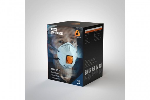 Респиратор JETA SAFETY FFP2 NR D с клапаном JM-8622