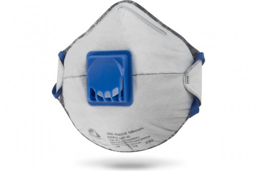 Респиратор JETA SAFETY FFP2 NR D с клапаном с угольным слоем с регулировкой резинок JM-8628