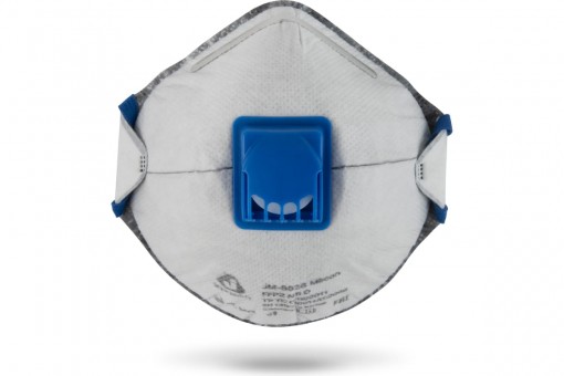 Респиратор JETA SAFETY FFP2 NR D с клапаном с угольным слоем с регулировкой резинок JM-8628
