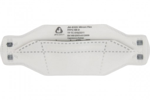 Респиратор JETA SAFETY FFP2 NR D трехпанельный без клапана JM-9320