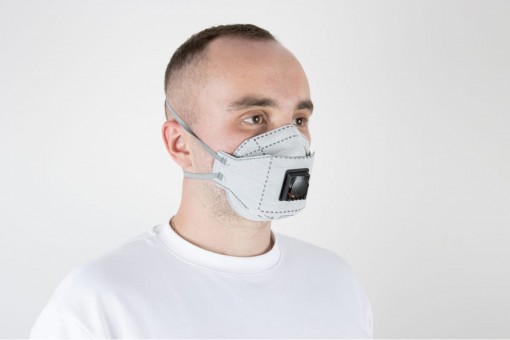 Респиратор JETA SAFETY FFP2 NR D трехпанельный с клапаном с угольным слоем JM-9326