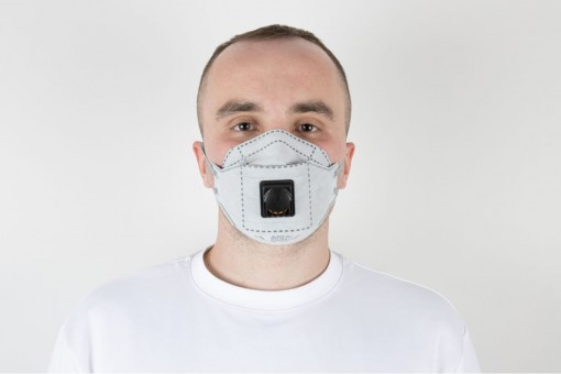 Респиратор JETA SAFETY FFP2 NR D трехпанельный с клапаном с угольным слоем JM-9326