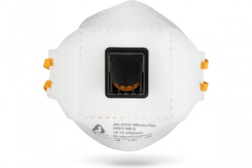 Респиратор JETA SAFETY FFP3 NR D трехпанельный с клапаном JM-9332