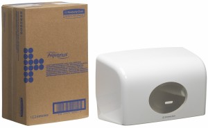 Диспенсер настенный AQUARIUS Kimberly-Clark 6992 для туалетной бумаги в малых рулонах, белый