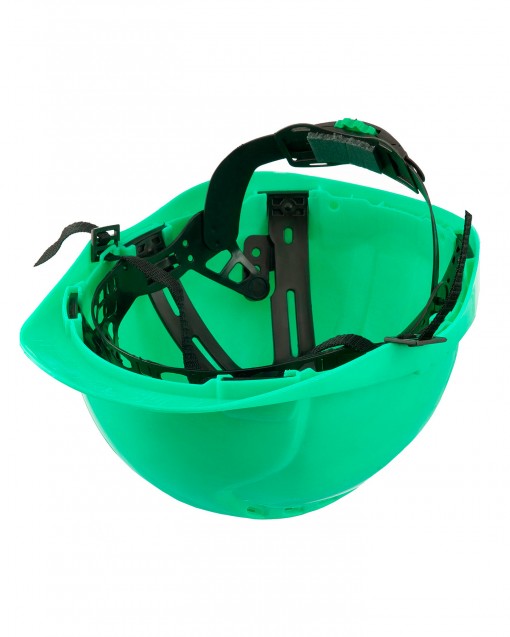 Каска защитная РИМ ЭТАЛОН с храповиком зеленая