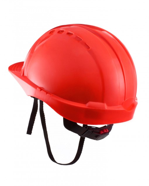 Каска защитная РИМ ЭТАЛОН с храповиком красная