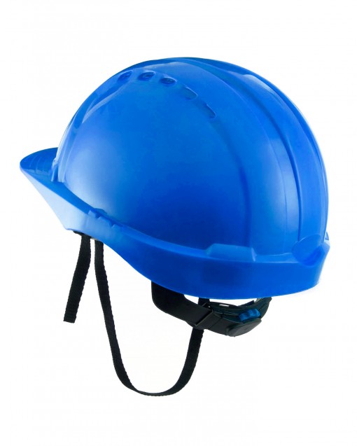 Каска защитная РИМ ЭТАЛОН с храповиком синяя