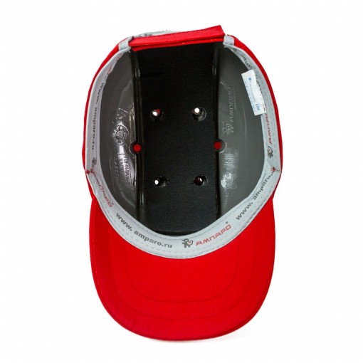 Каскетка-бейсболка ПРЕСТИЖ AMPARO защитная красная 126906