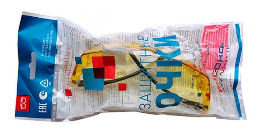 Очки открытые СПЕКТР Контраст янтарные, покрытие против запотевания и царапин 113212К