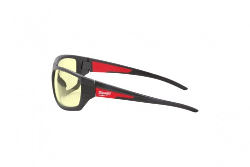 Очки открытые Milwaukee PERFORMANCE SAFETY GLASSES YELLOW - 1PC янтарные, покрытие от запотевания и царапин 4932478928