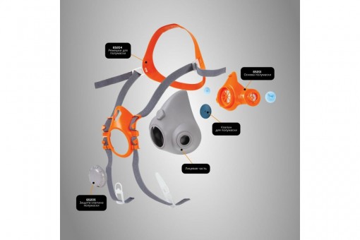Комплект JETA SAFETY полумаска, фильтры А1, предфильтры P2, держатели J-SET 6500
